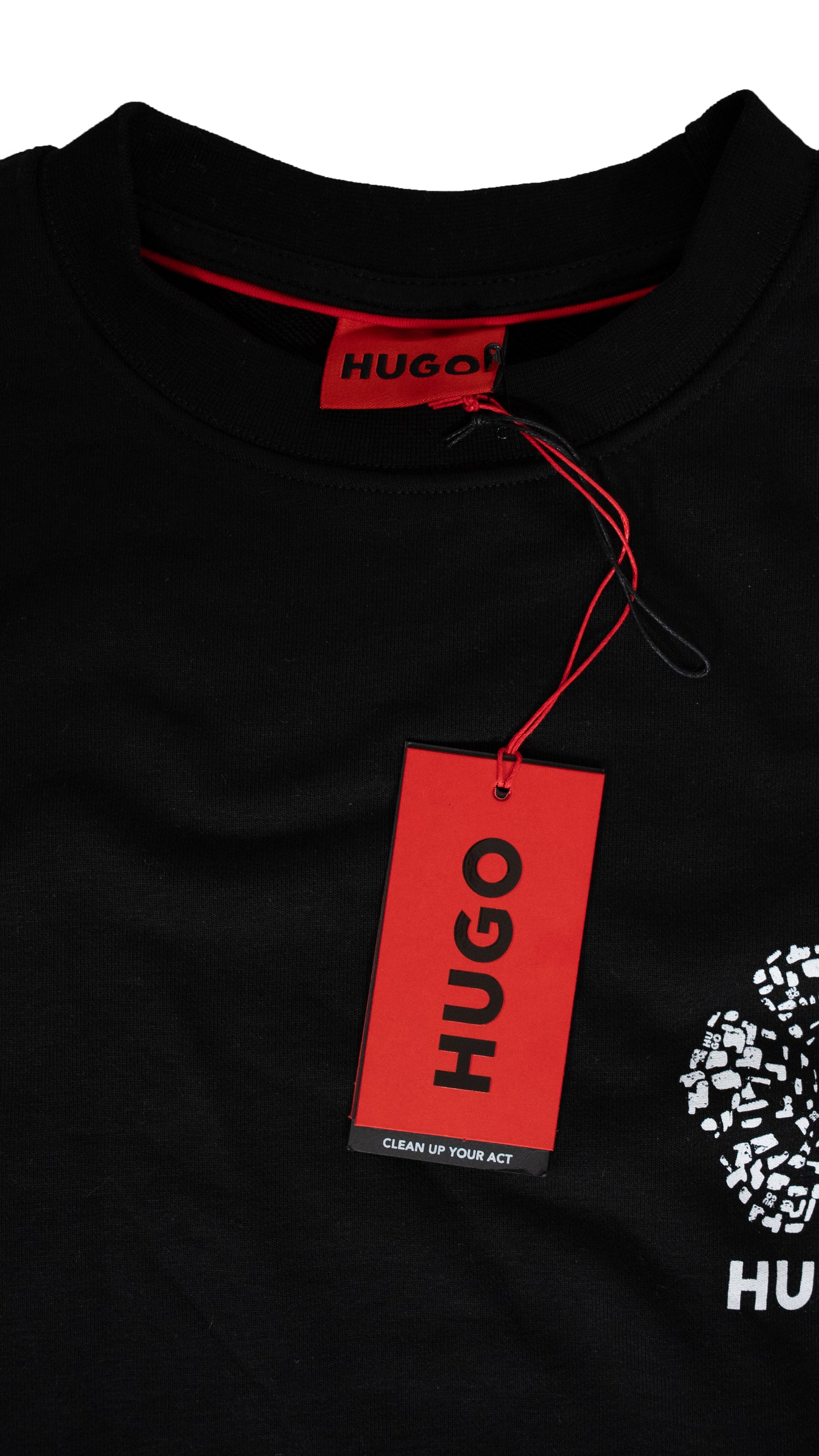 HUGO Crni Duks sa HUGO Printom na Leðima