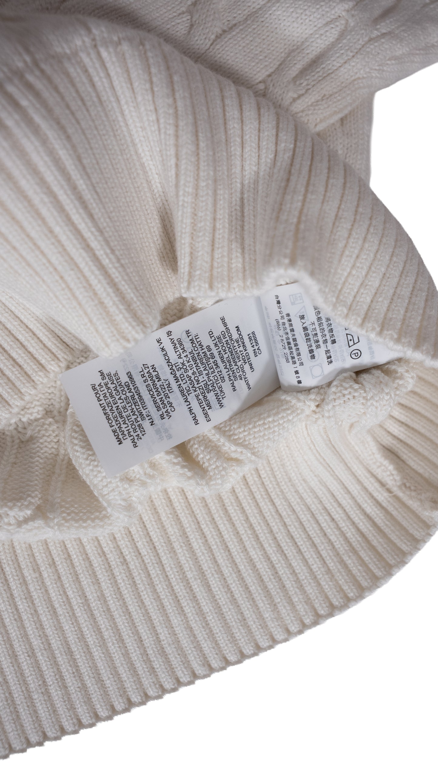 Polo Ralph Lauren Beli Džemper sa Basic Logom