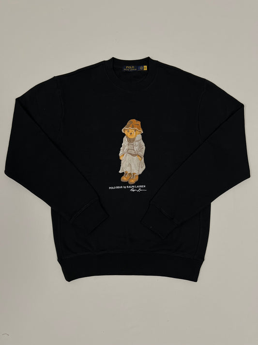 Polo Ralph Lauren Crni Duks sa Autumn Bear Printom