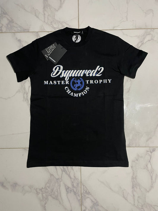 Dsquared2 Crna Majica Master Trophy Logo