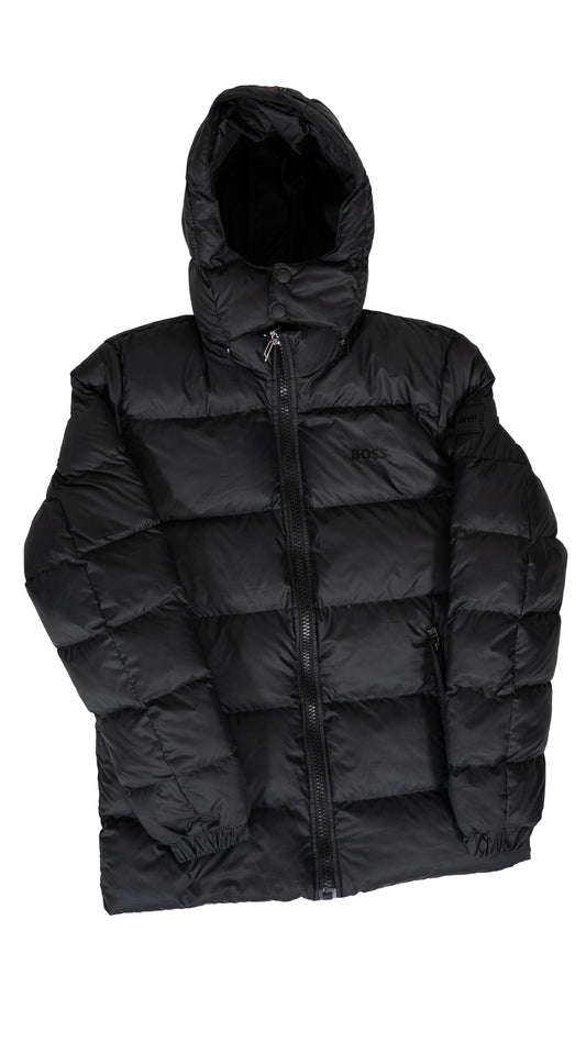 BOSS Crna Jakna sa Logom i Znakom na Rukavu