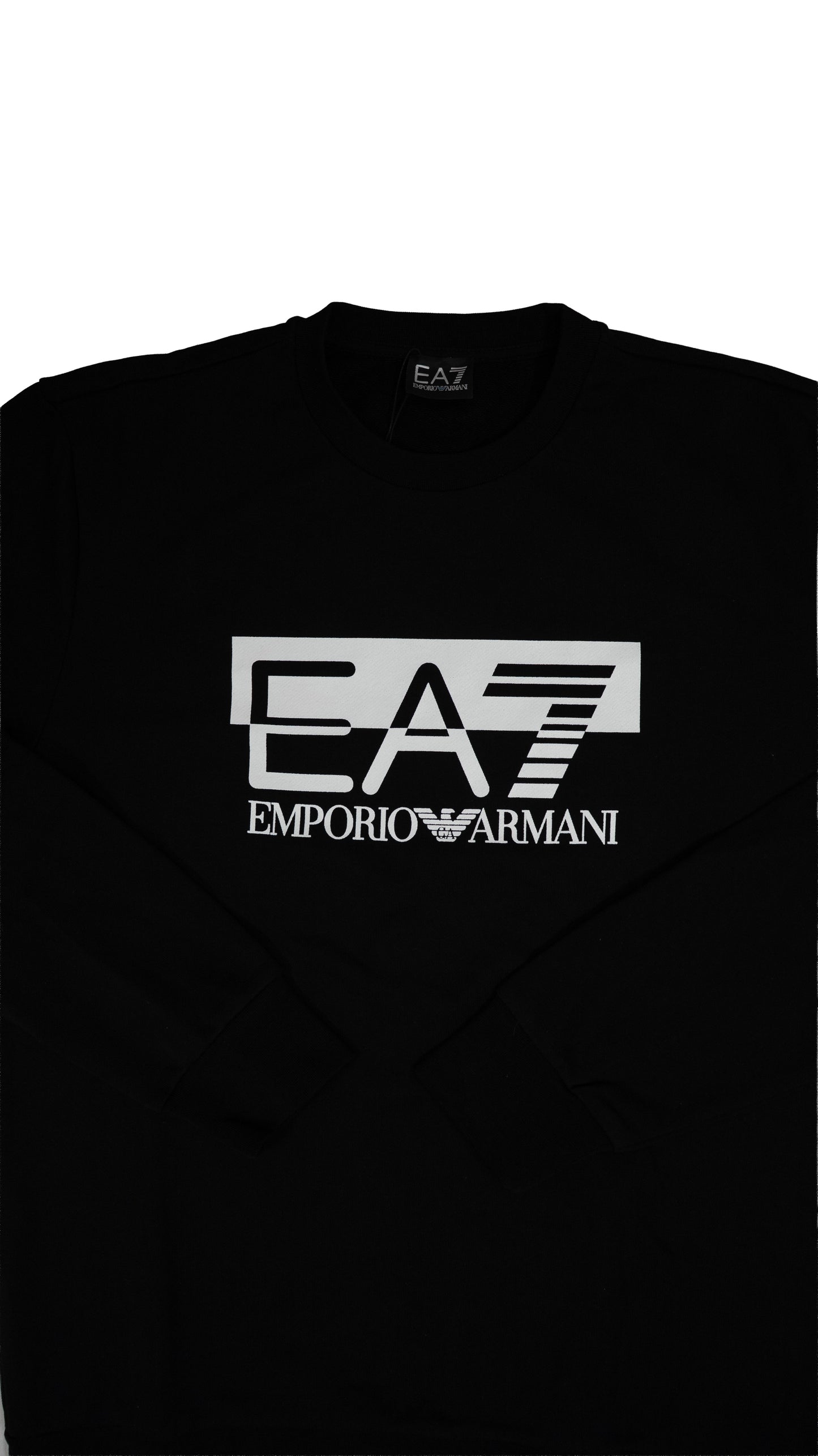 Emporio Armani EA7 Crni Duks sa Belim Natpisom