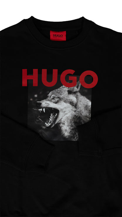 HUGO Crni Duks sa Wolf Logom