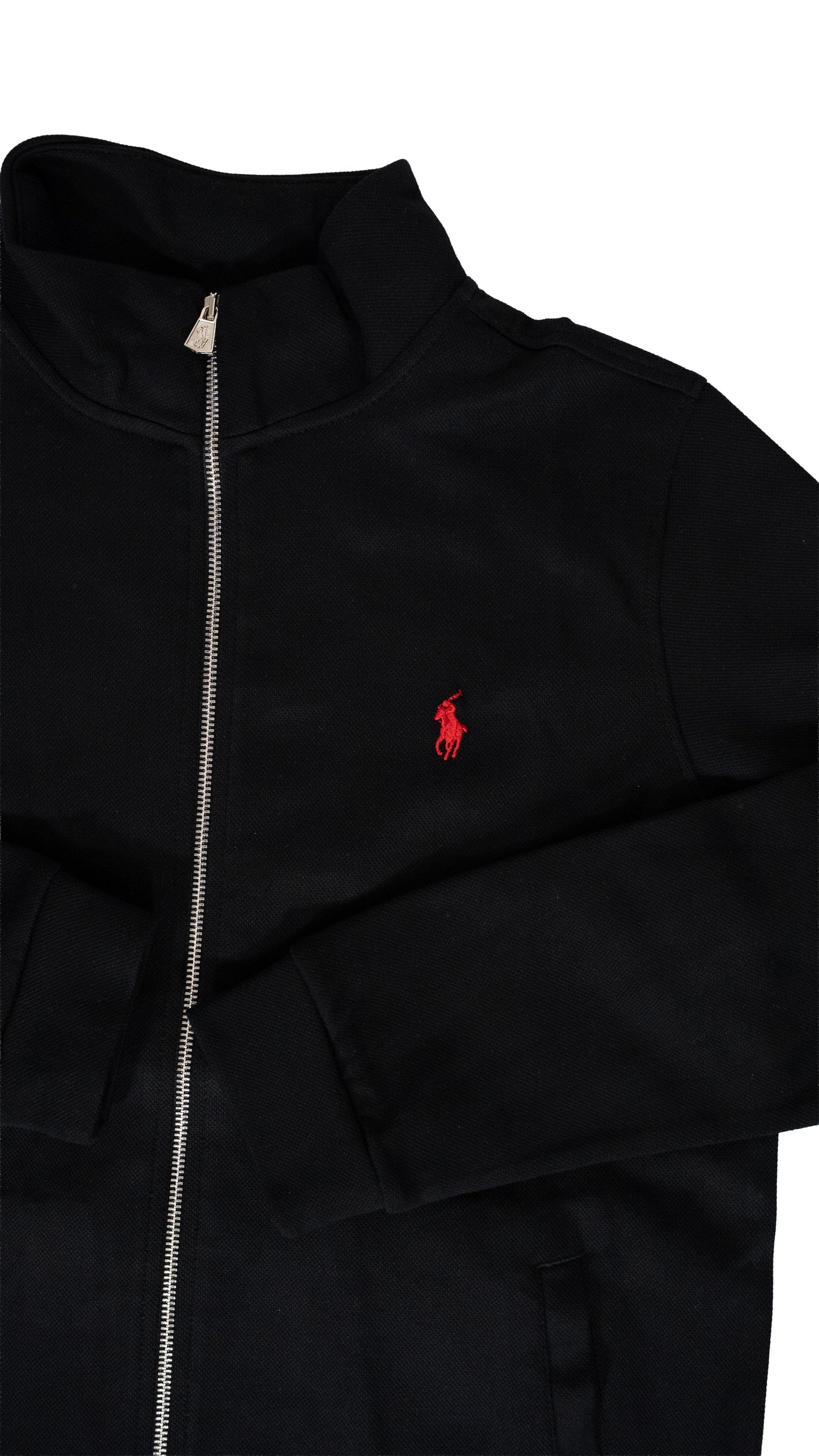 Polo Ralph Lauren Crni Full-Zip Duks sa Minimalistic Logom