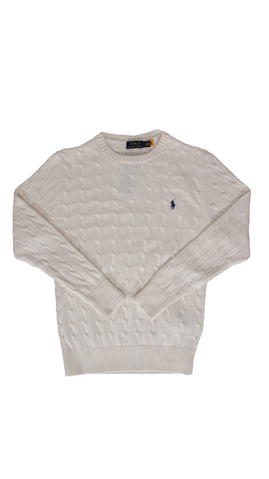 Polo Ralph Lauren Beli Džemper sa Basic Logom