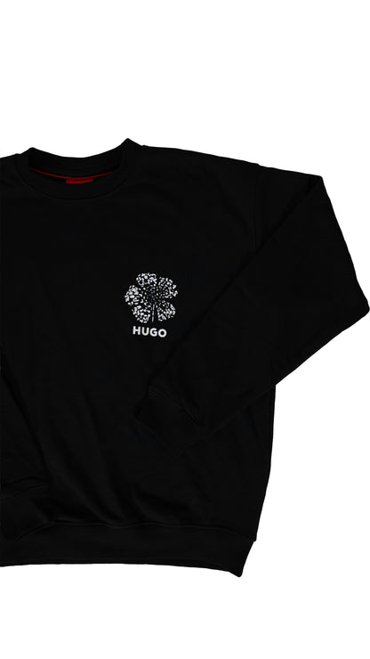 HUGO Crni Duks sa HUGO Printom na Leðima