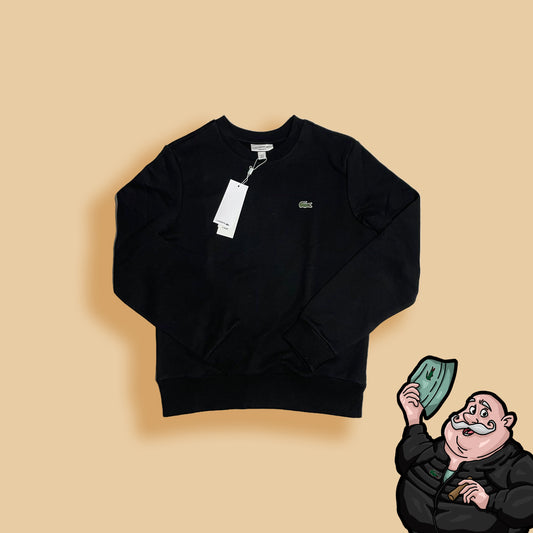 Lacoste Sweatshirt Crni Duks sa Basic Logo