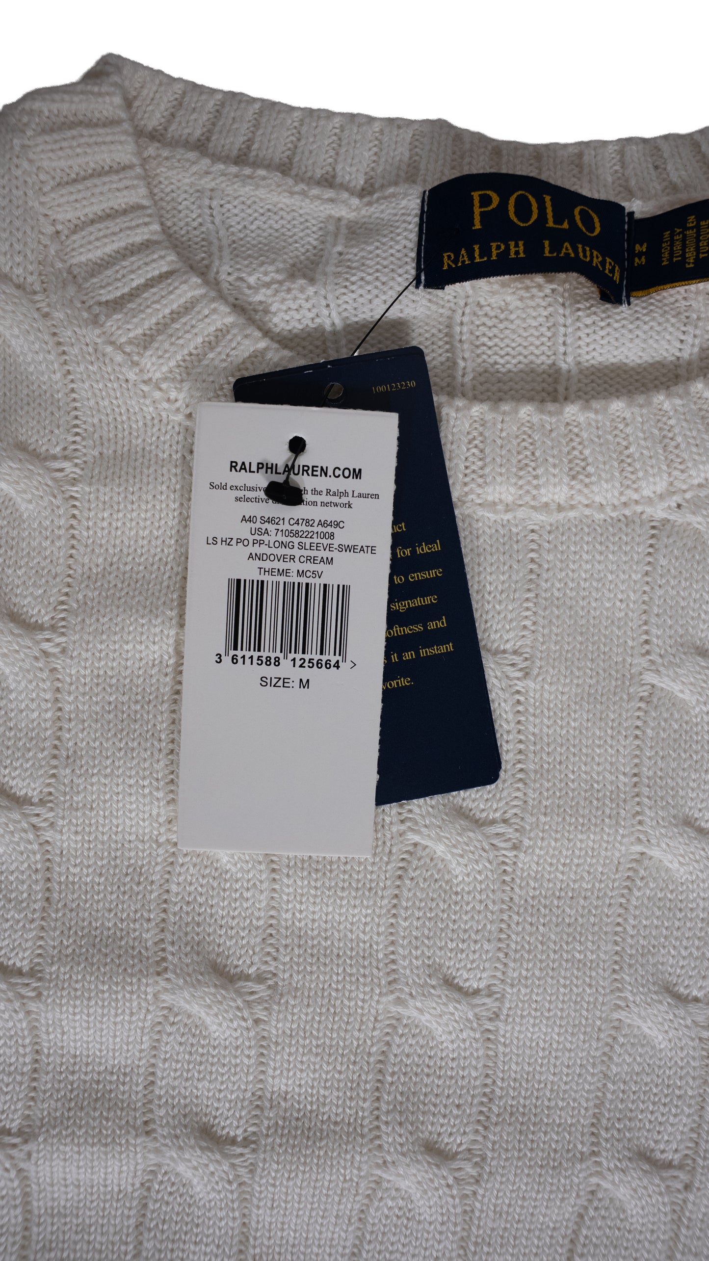 Polo Ralph Lauren Beli Džemper sa Basic Logom