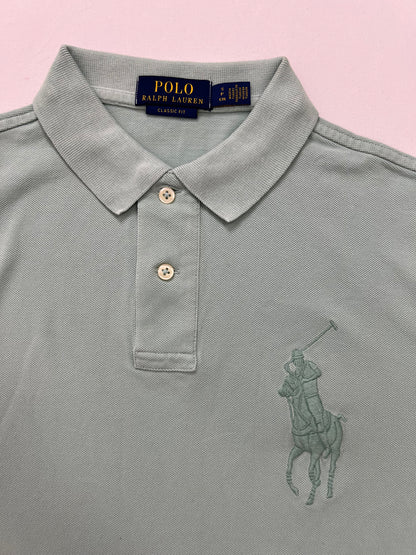 Polo Ralph Lauren Svetlo Elemntal Zelena Majica na Kragnu sa Big Logom