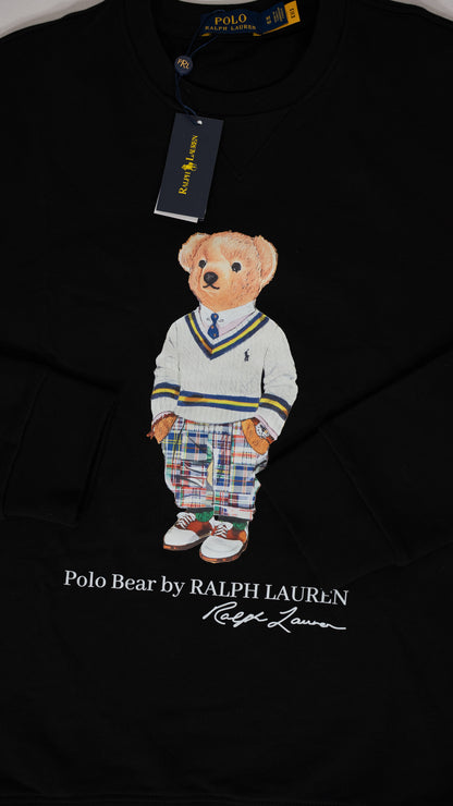 Polo Ralph Lauren Crni Duks sa Bear Printom