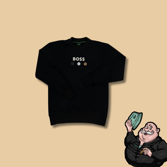 BOSS Crni Duks sa Logom i Tennis Printom