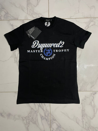 Dsquared2 Crna Majica Master Trophy Logo