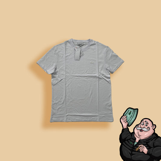 Lacoste Bela Majica sa Belim Minimalistic Ušivenim Logom
