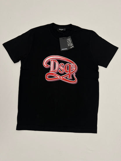 Dsquared2 Crna Majica sa Big DSQ2 Printom