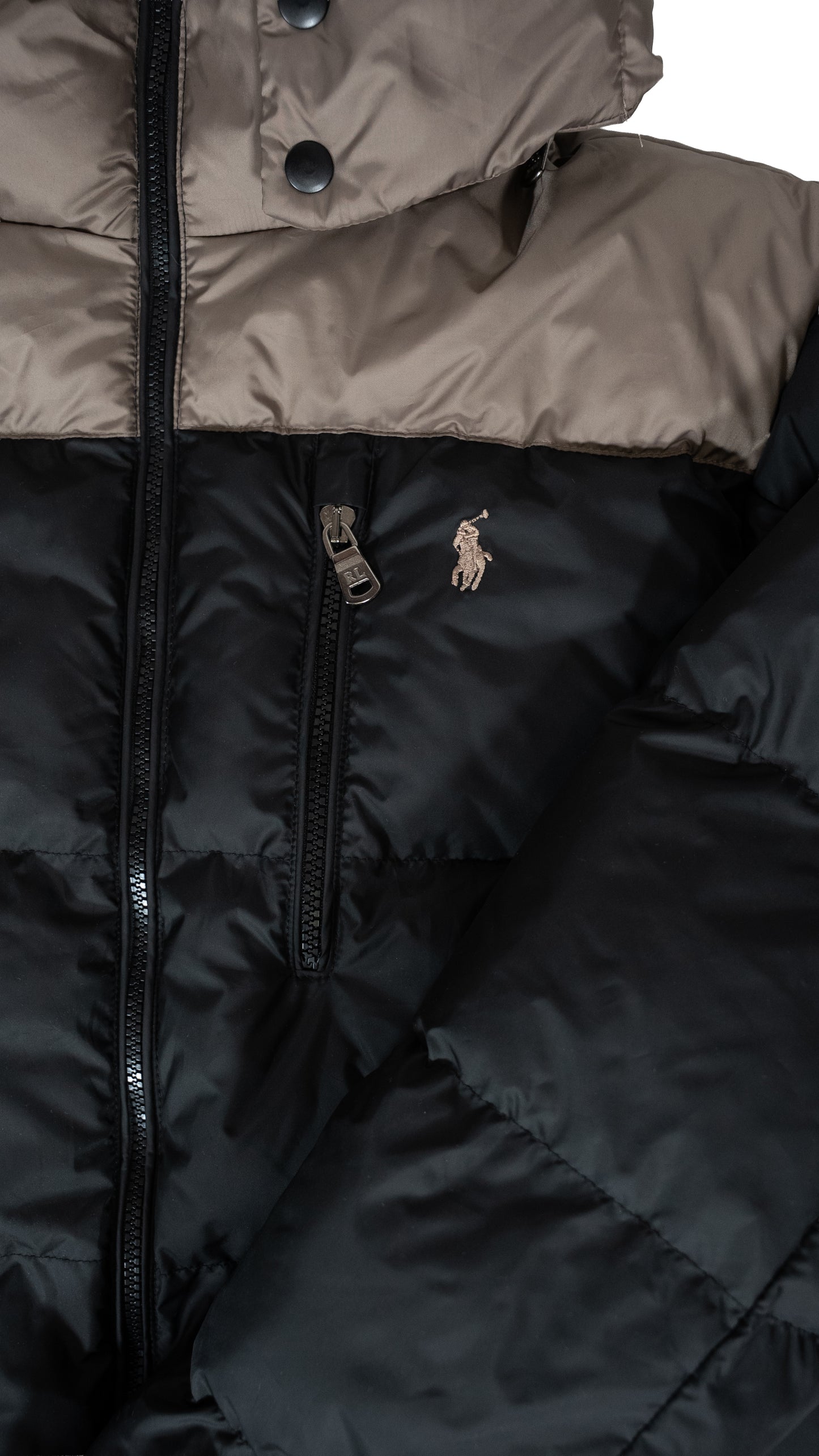 Polo Ralph Lauren Crna Jakna sa Krem Detaljem