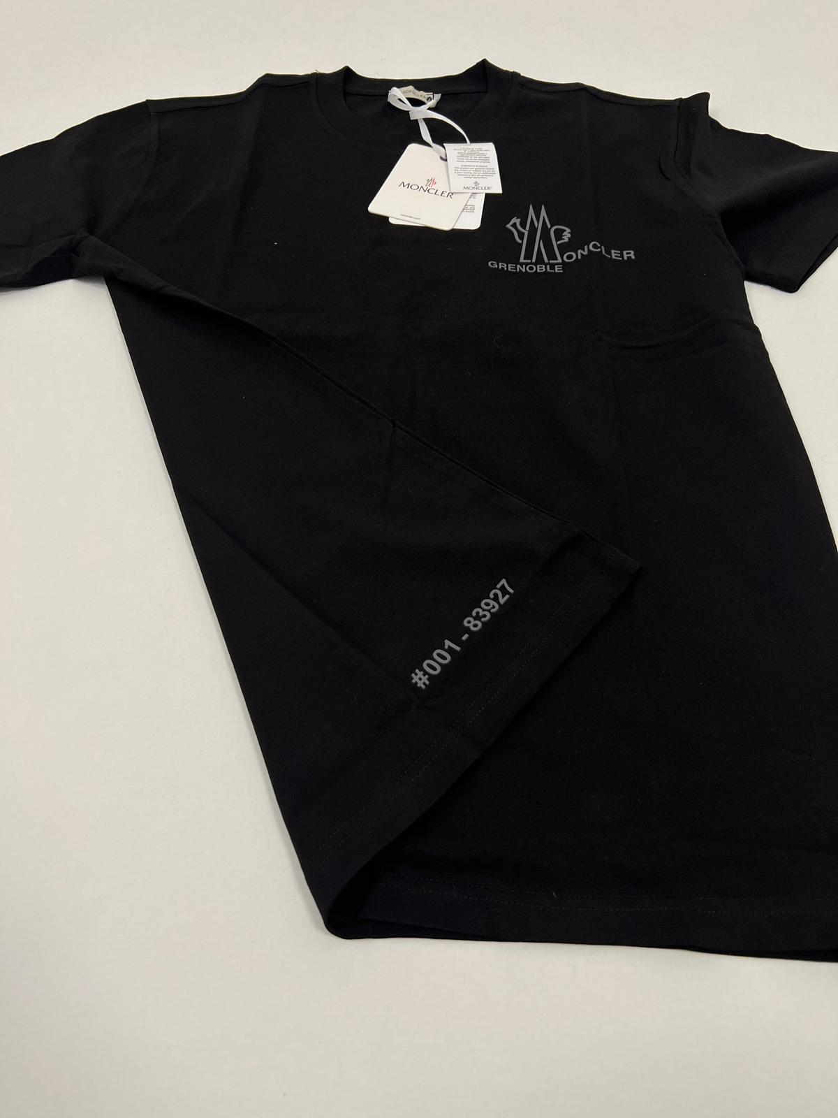 Moncler Crna Majica 'Grenoble Moncler' Minimalistic Logo