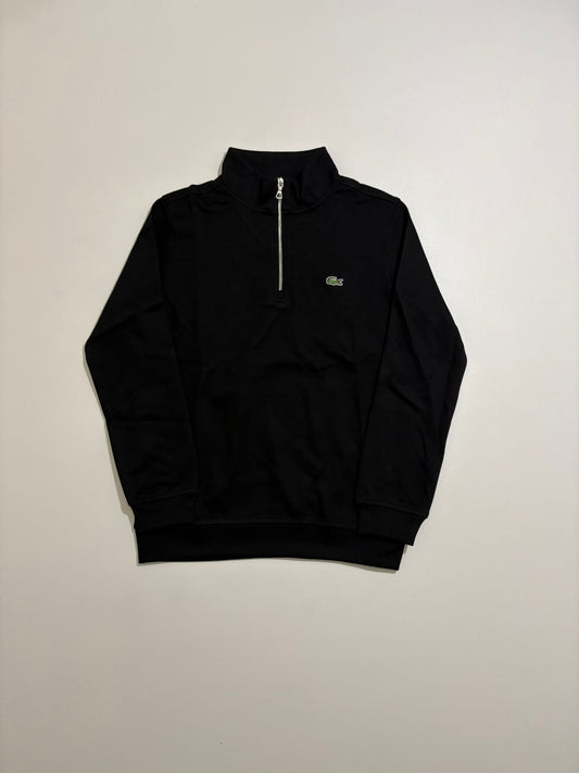 Lacoste Crni Quarter-Zip Duks sa Minimalistic Logom