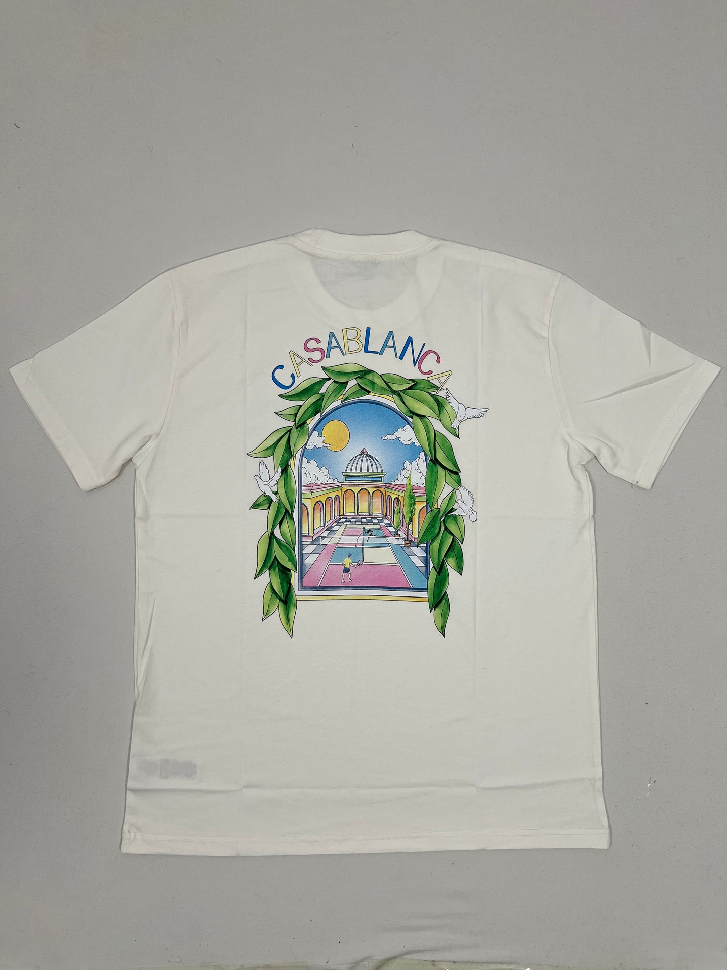 Casablanca Bela Majica sa Printom na Leðima