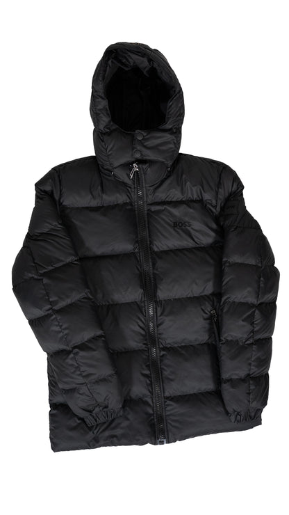 BOSS Crna Jakna sa Logom i Znakom na Rukavu