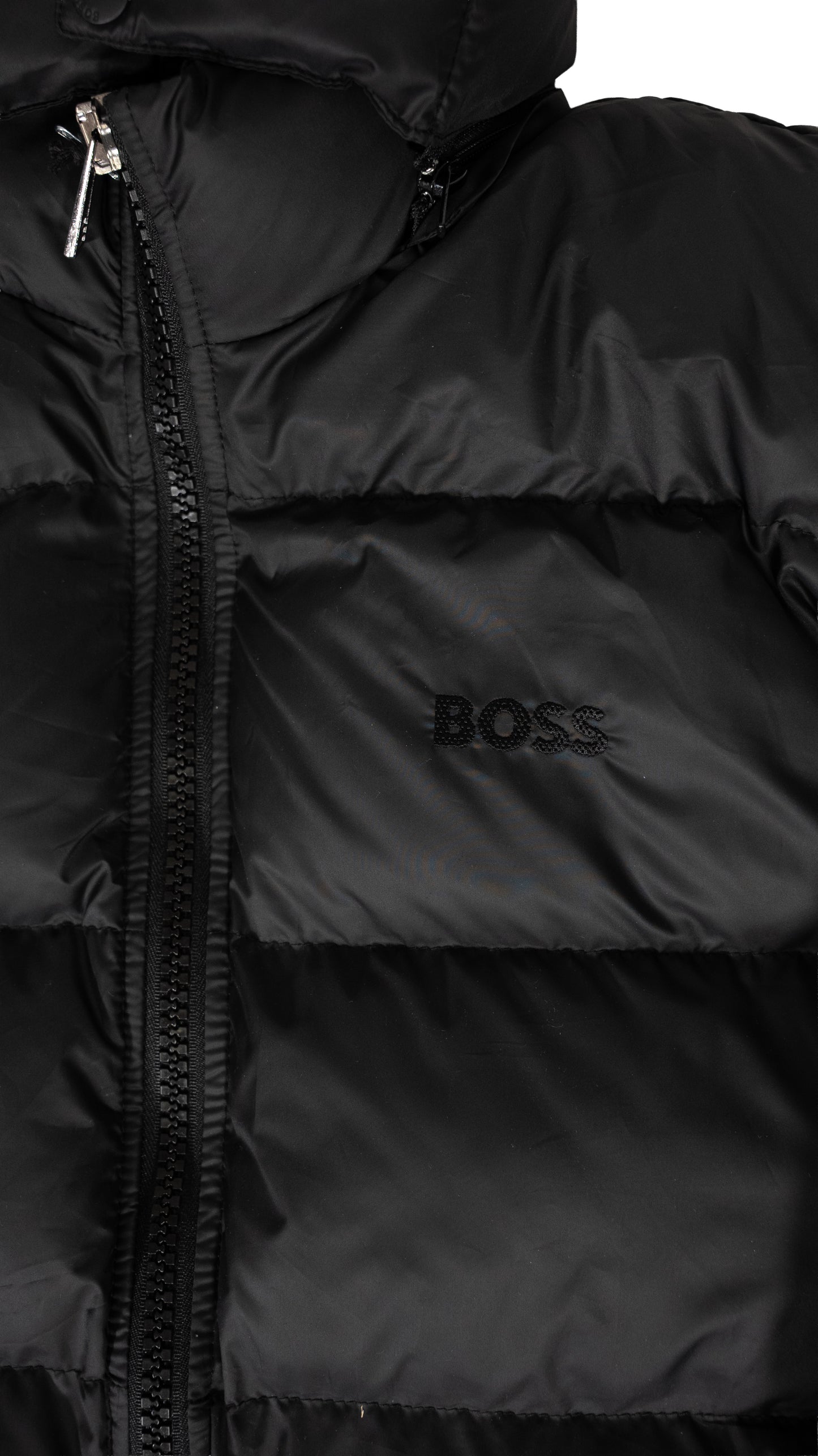 BOSS Crna Jakna sa Logom i Znakom na Rukavu