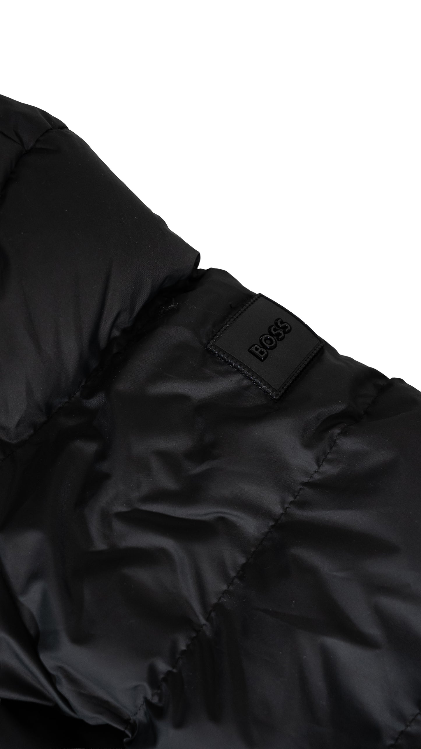 BOSS Crna Jakna sa Logom i Znakom na Rukavu