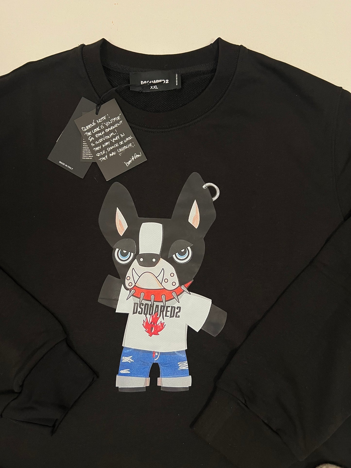 Dsquared2 Crni Duks sa Dog Printom