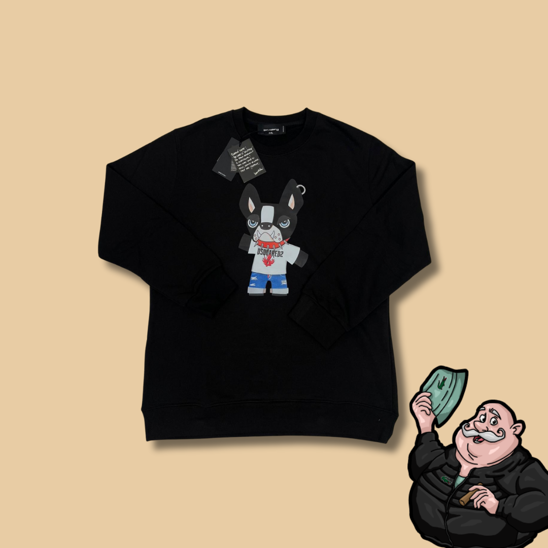 Dsquared2 Crni Duks sa Dog Printom