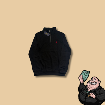 Polo Ralph Lauren Quarter-Zip Duks sa Minimalistic Logom