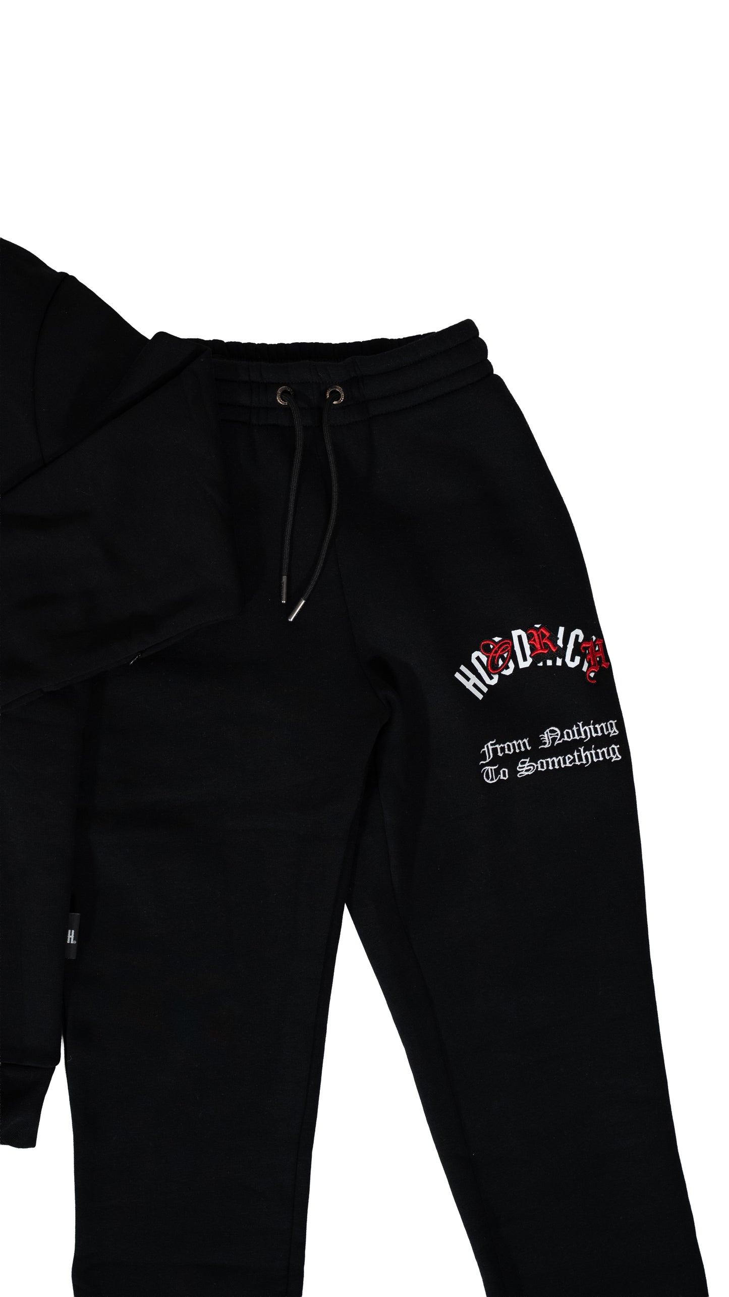 HOODRICH Crna Komplet Trenerka sa Printom na Leðima