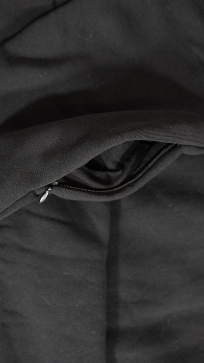 HOODRICH Crna Komplet Trenerka sa Printom na Leðima