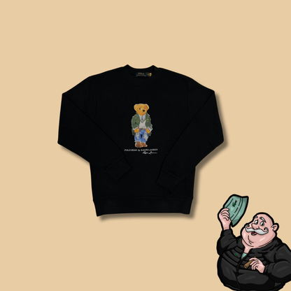 Polo Ralph Lauren Crni Duks sa Elegant Printom