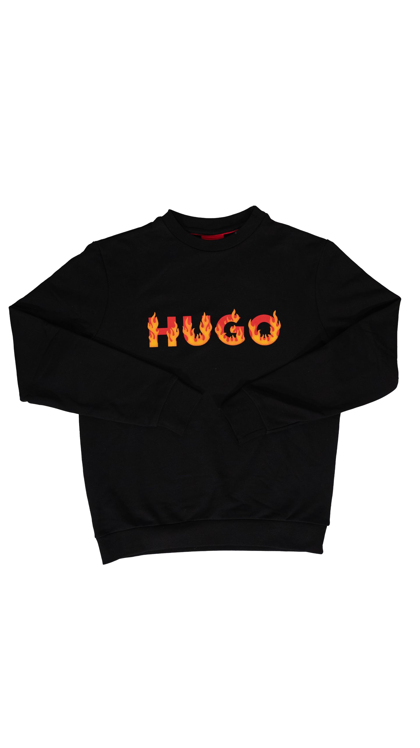 HUGO Crni Duks sa Fire Logo Printom