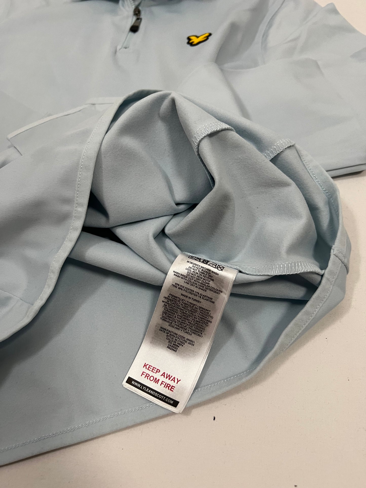 Lyle & Scott Baby Blue Quarter-Zip Sport Duks