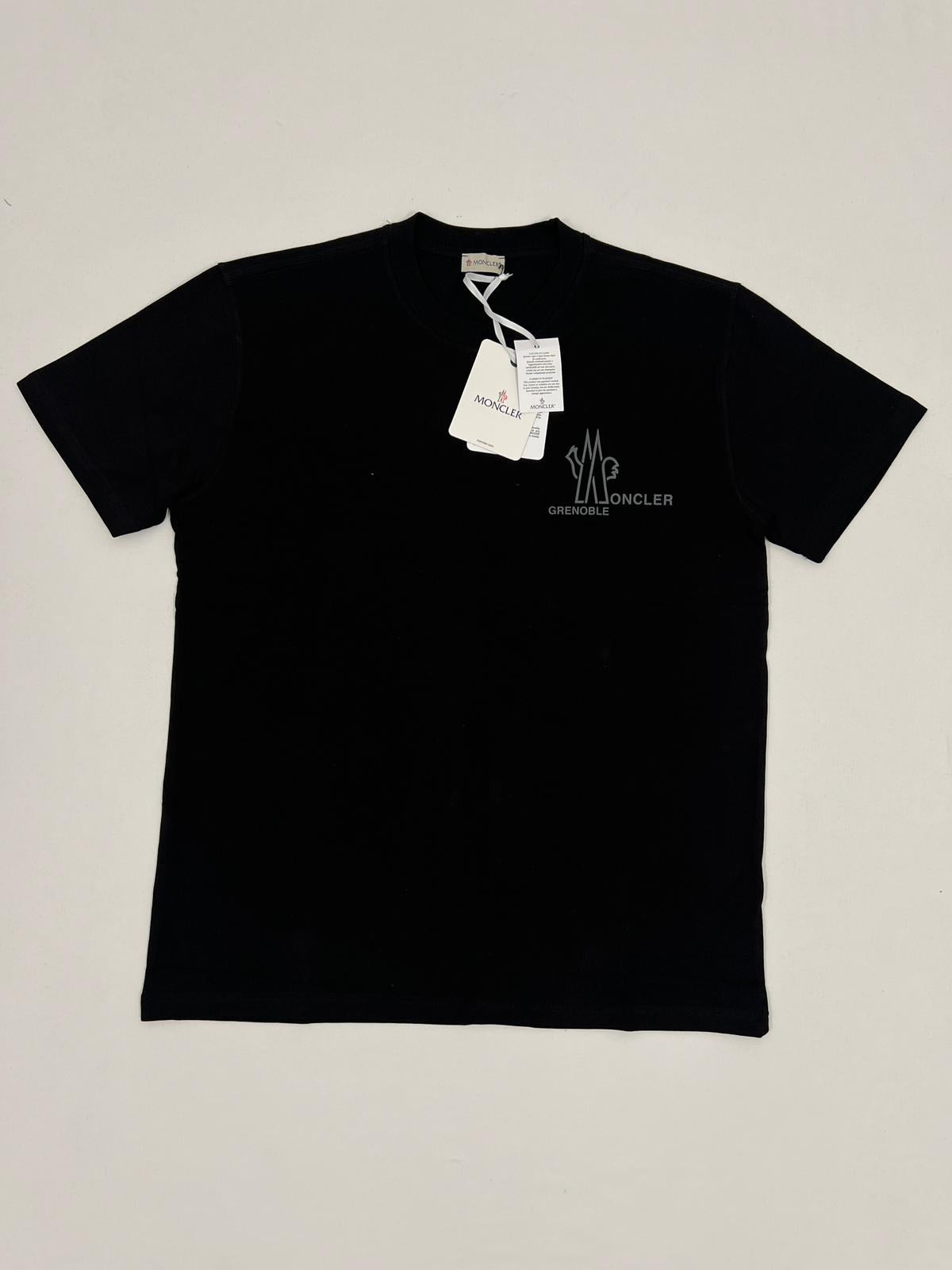 Moncler Crna Majica 'Grenoble Moncler' Minimalistic Logo