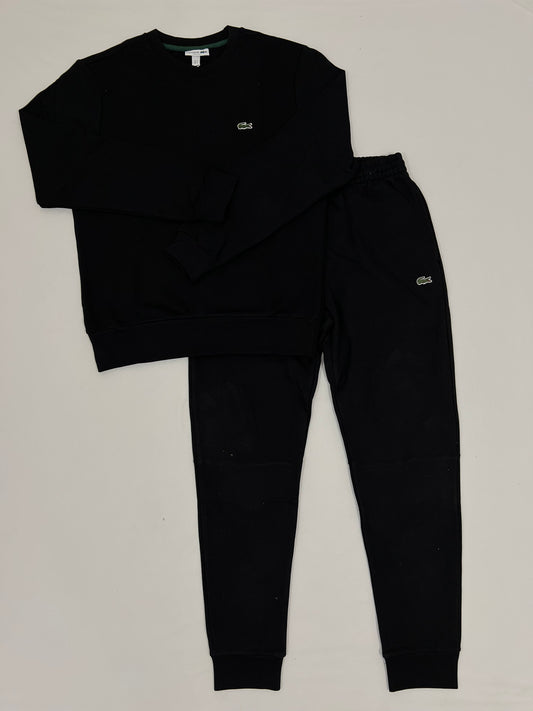 Lacoste Crni Komplet sa Minimalistic Logom
