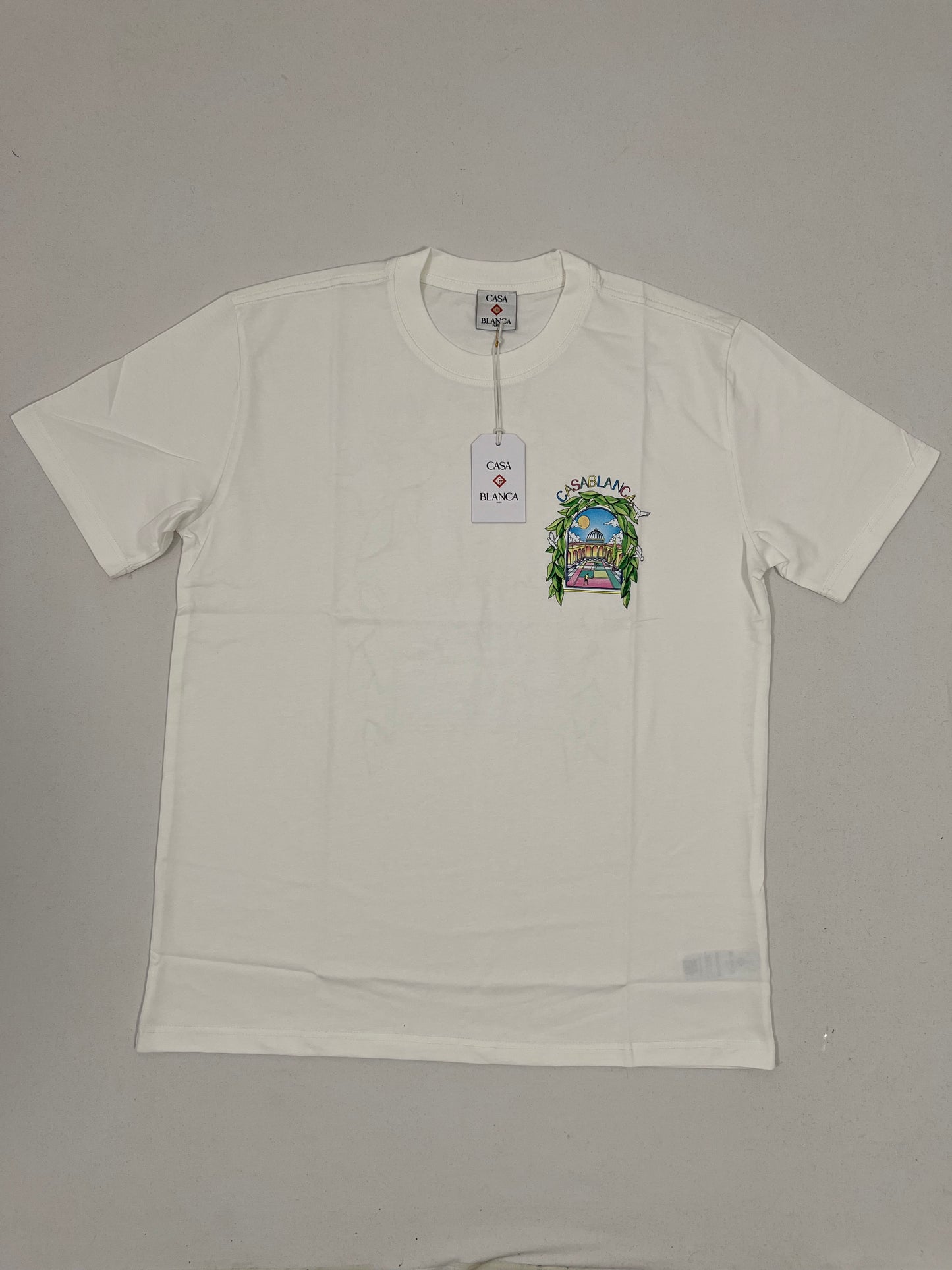 Casablanca Bela Majica sa Printom na Leðima
