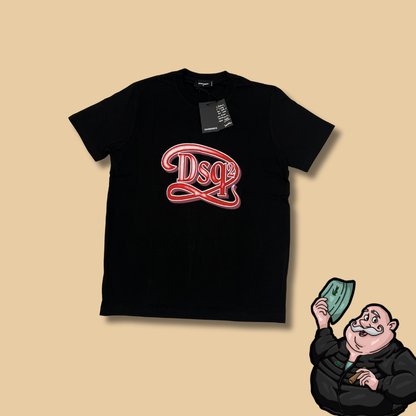 Dsquared2 Crna Majica sa Big DSQ2 Printom