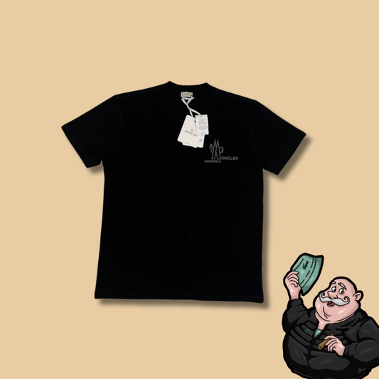 Moncler Crna Majica 'Grenoble Moncler' Minimalistic Logo