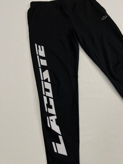 Lacoste Sport Crni Donji Deo Trenerke sa Big Text Logom
