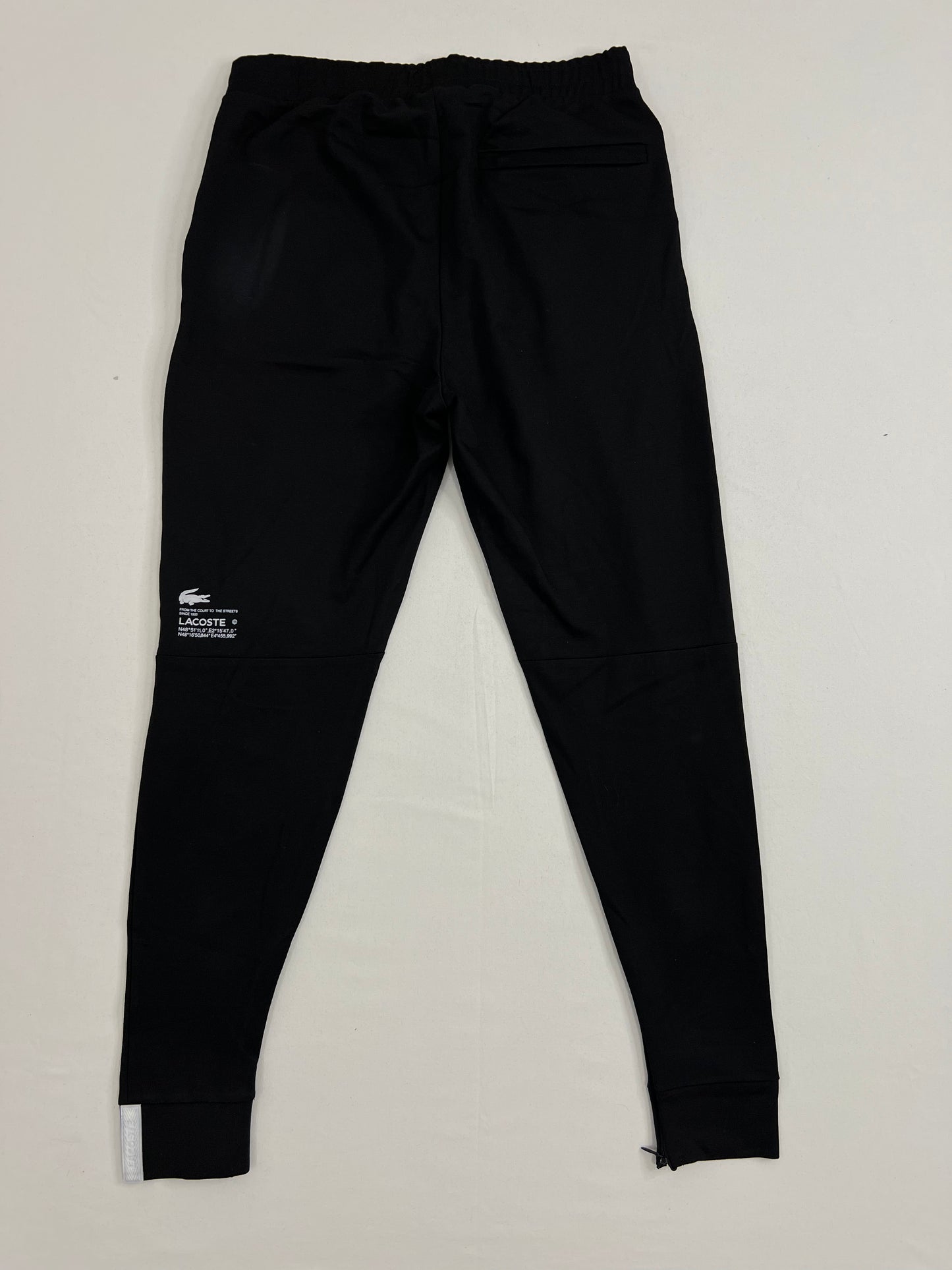 Lacoste Sport Crni Donji Deo Trenerke sa Big Text Logom