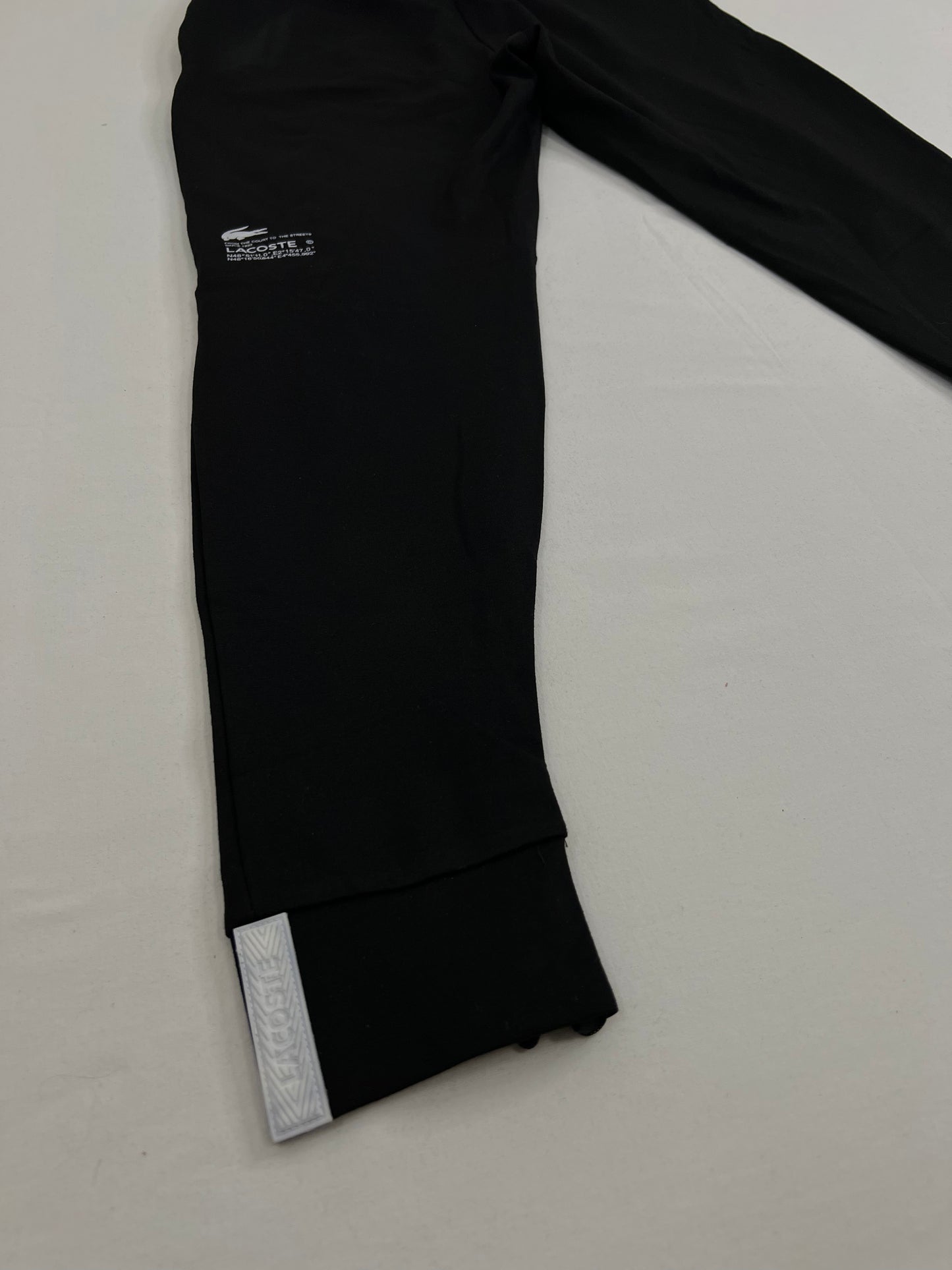 Lacoste Sport Crni Donji Deo Trenerke sa Big Text Logom