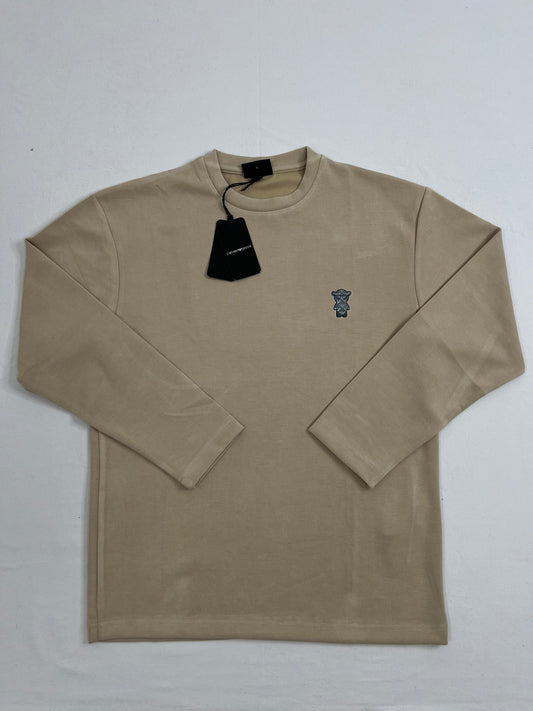 Emporio Armani EA7 Krem Bluza/Tanki Duks sa EA7 Bear Logom