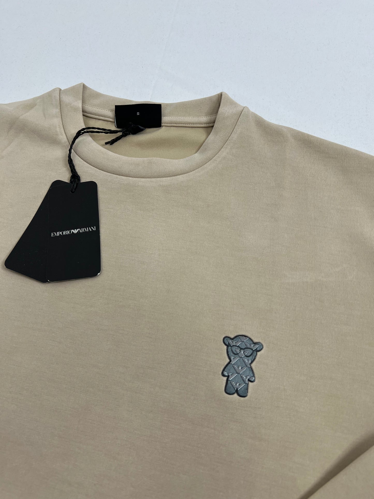 Emporio Armani EA7 Krem Bluza/Tanki Duks sa EA7 Bear Logom