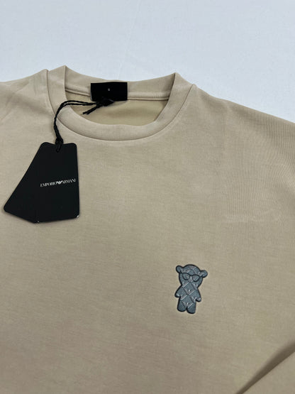 Emporio Armani EA7 Krem Bluza/Tanki Duks sa EA7 Bear Logom