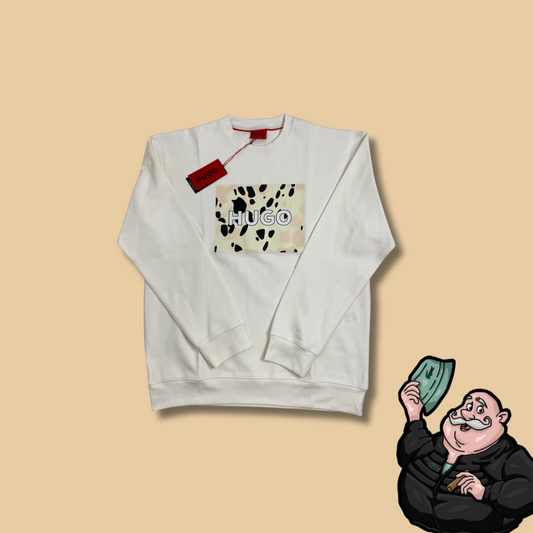 HUGO Beli Duks sa Zebra Printom