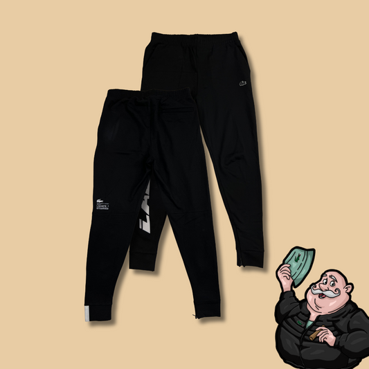 Lacoste Sport Crni Donji Deo Trenerke sa Big Text Logom