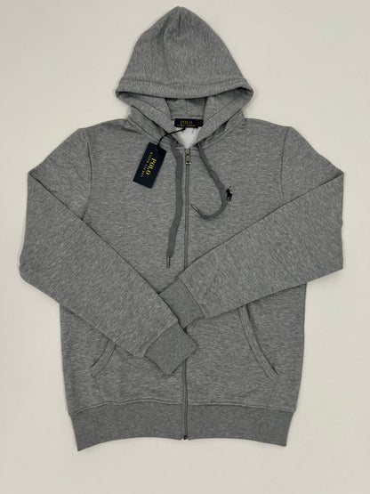 Polo Ralph Lauren Full-Zip Sivi Duks sa Crnim Minimalistic Logom