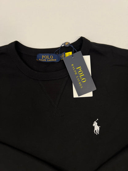 Polo Ralph Lauren Crni Duks sa Belim Minimalistic Logom