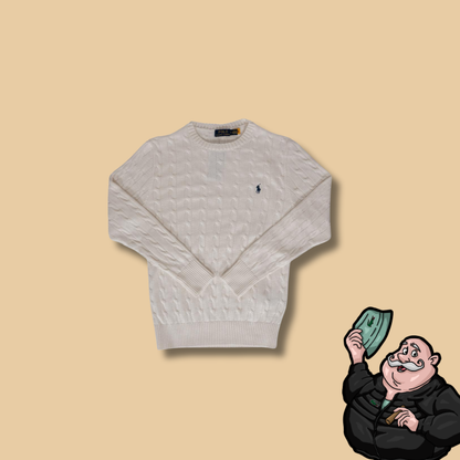 Polo Ralph Lauren Beli Džemper sa Basic Logom