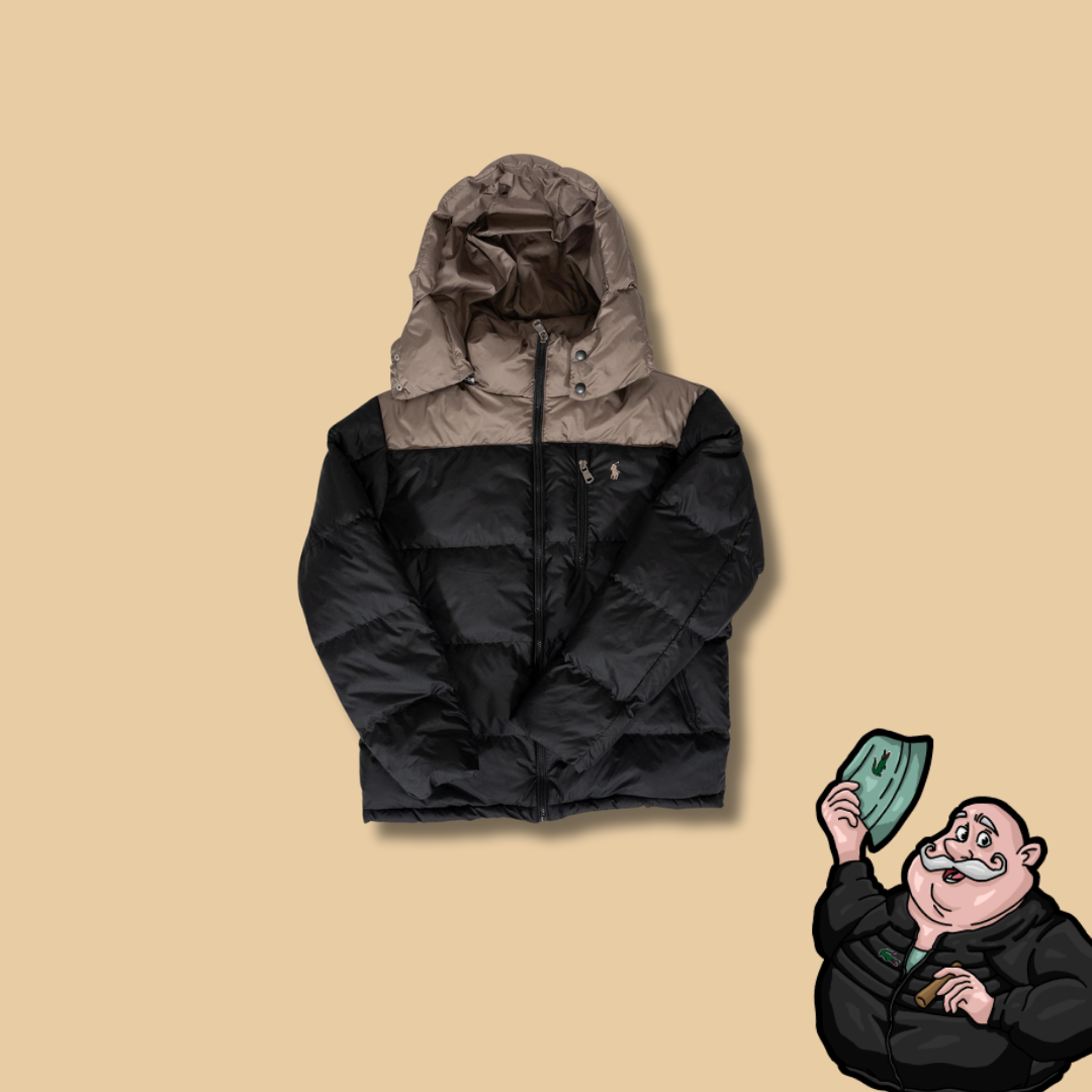 Polo Ralph Lauren Crna Jakna sa Krem Detaljem